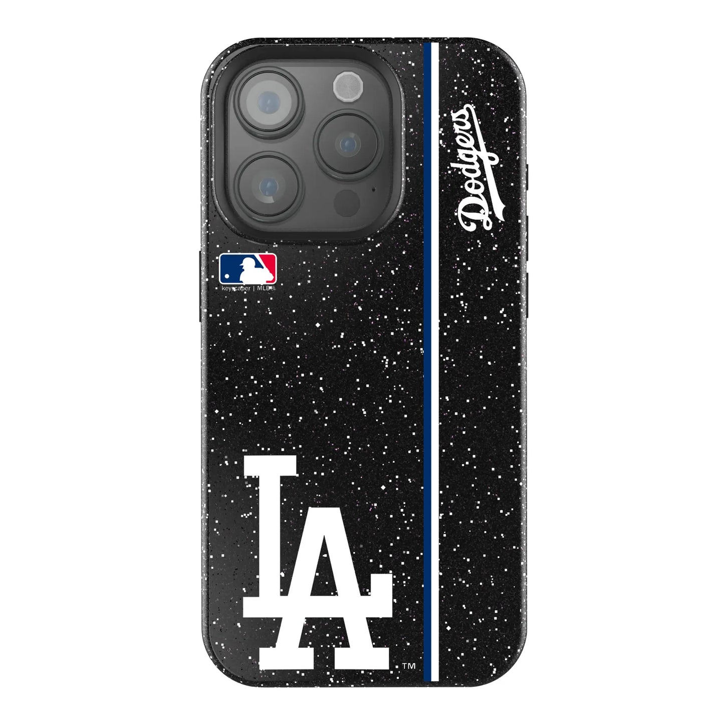 LA Dodgers Sidebar Black Bling Phone Case for Apple iPhone