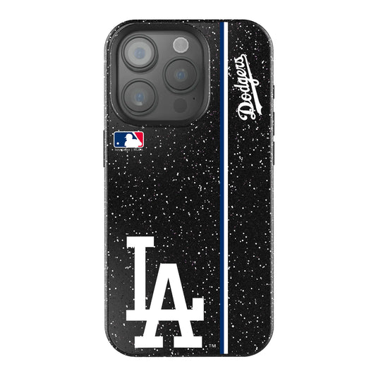 LA Dodgers Sidebar Black Bling Phone Case for Apple iPhone