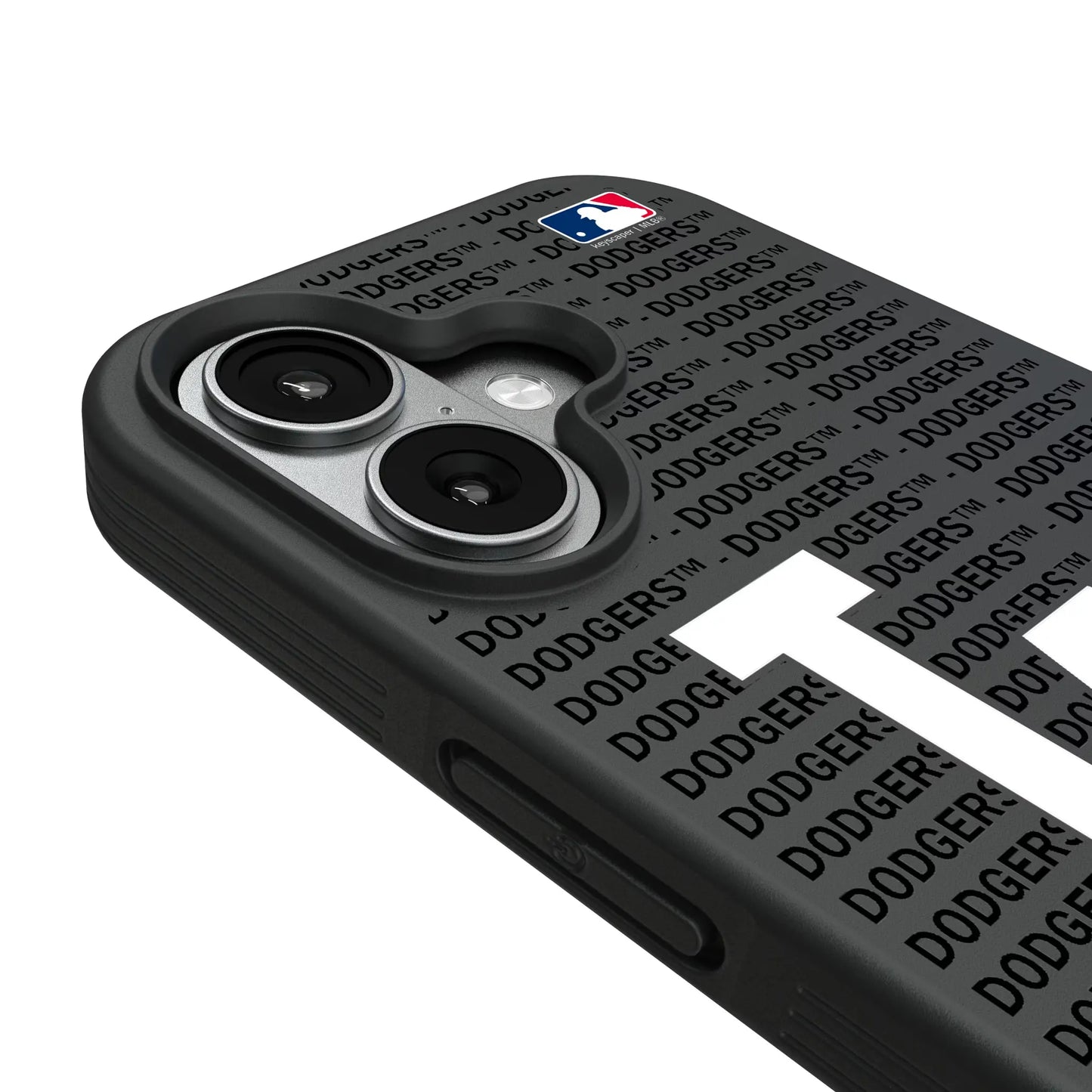 LA Dodgers Text Backdrop Bump Phone Case for Apple iPhone