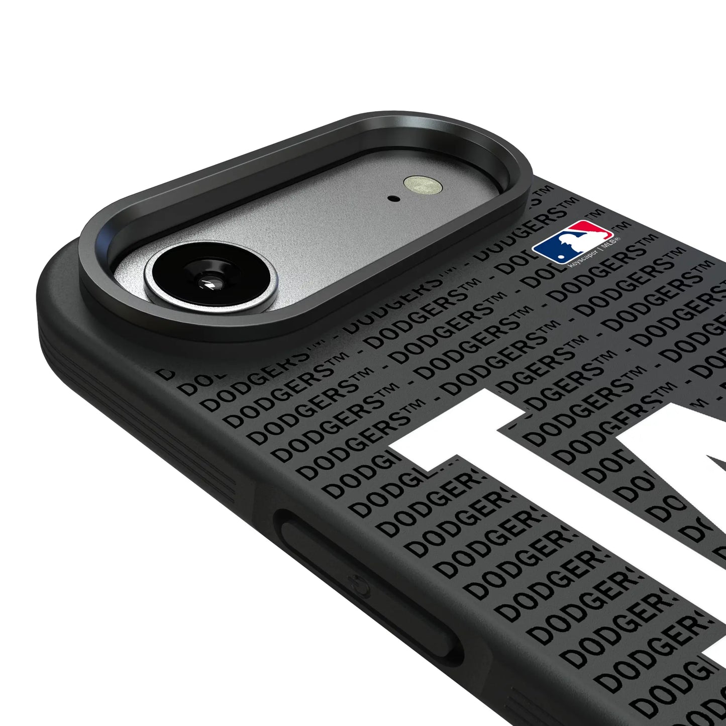 LA Dodgers Text Backdrop Bump Phone Case for Apple iPhone