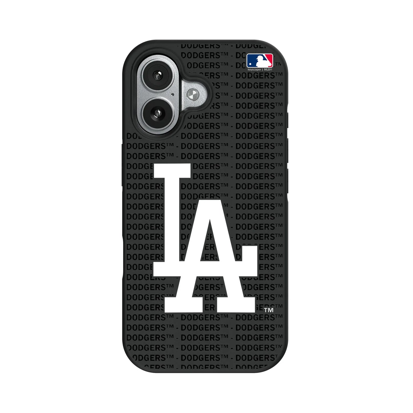 LA Dodgers Text Backdrop Bump Phone Case for Apple iPhone