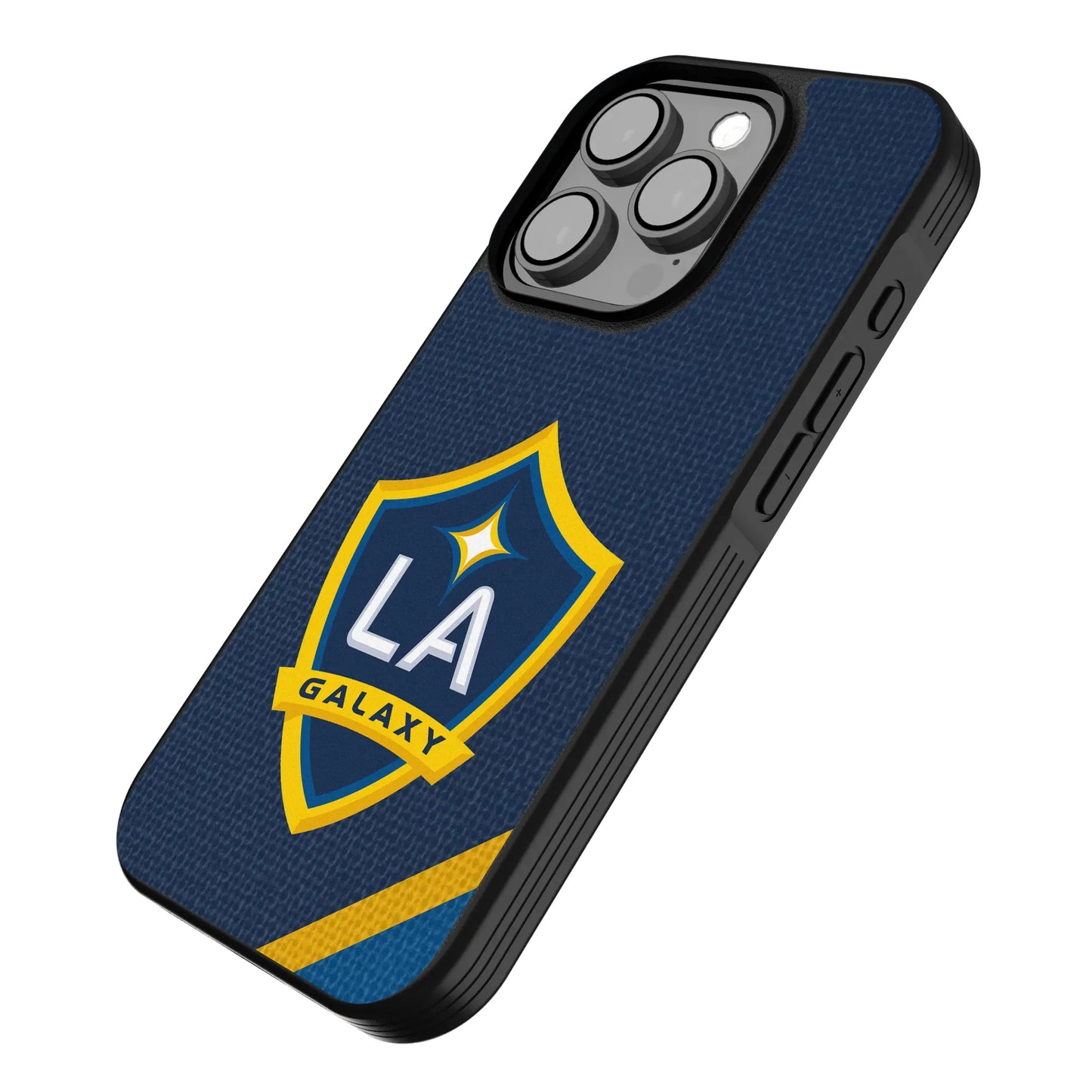 LA Galaxy Diagonal Stripe Bump Phone Case for Apple iPhone