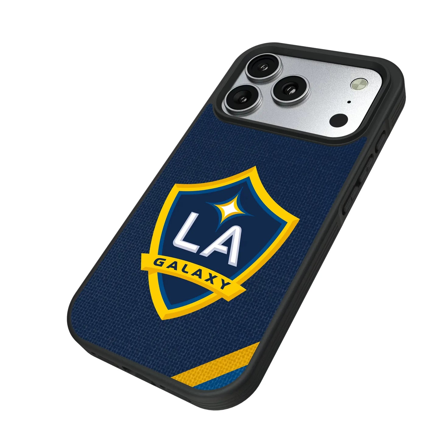 LA Galaxy Diagonal Stripe Bump Phone Case for Apple iPhone