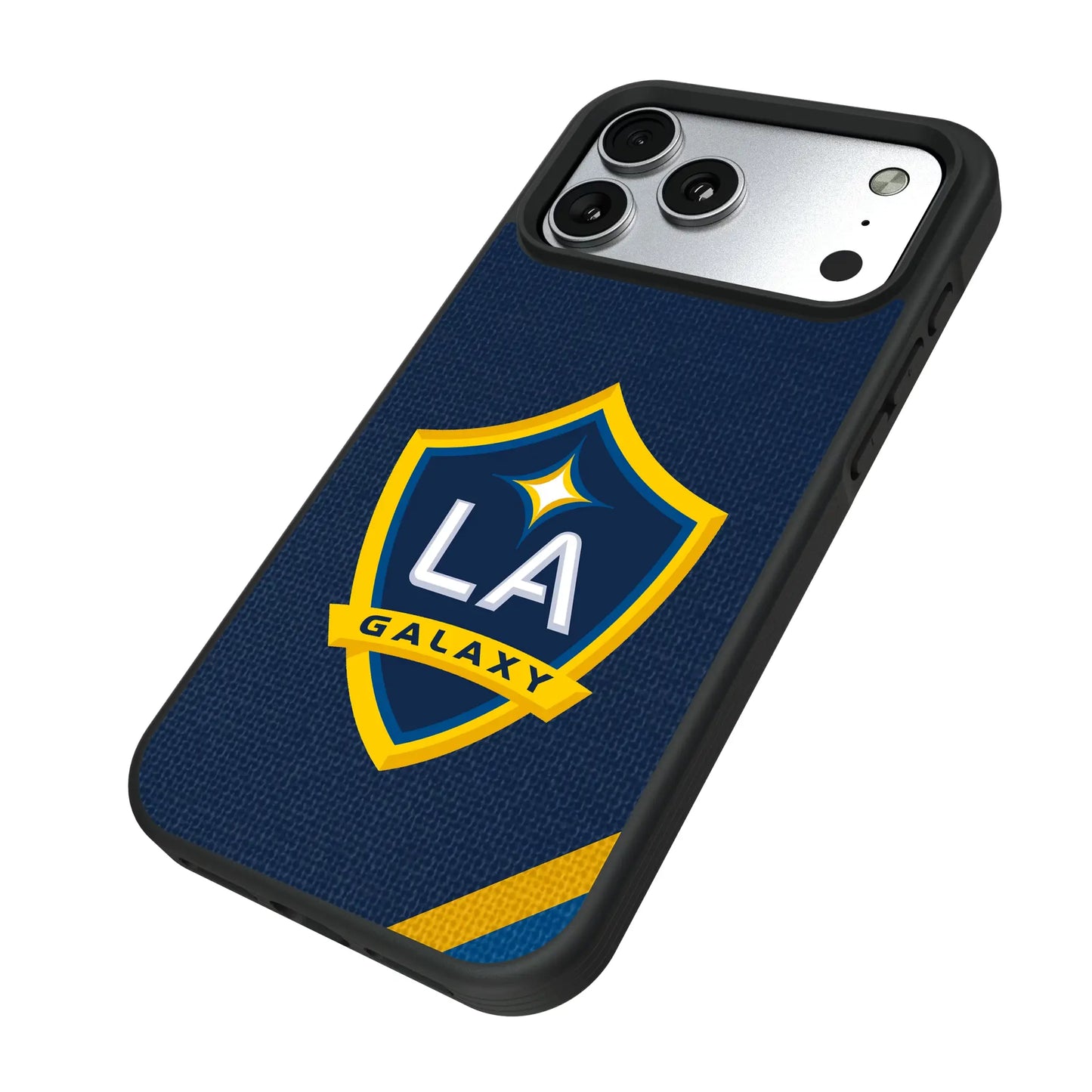 LA Galaxy Diagonal Stripe Bump Phone Case for Apple iPhone