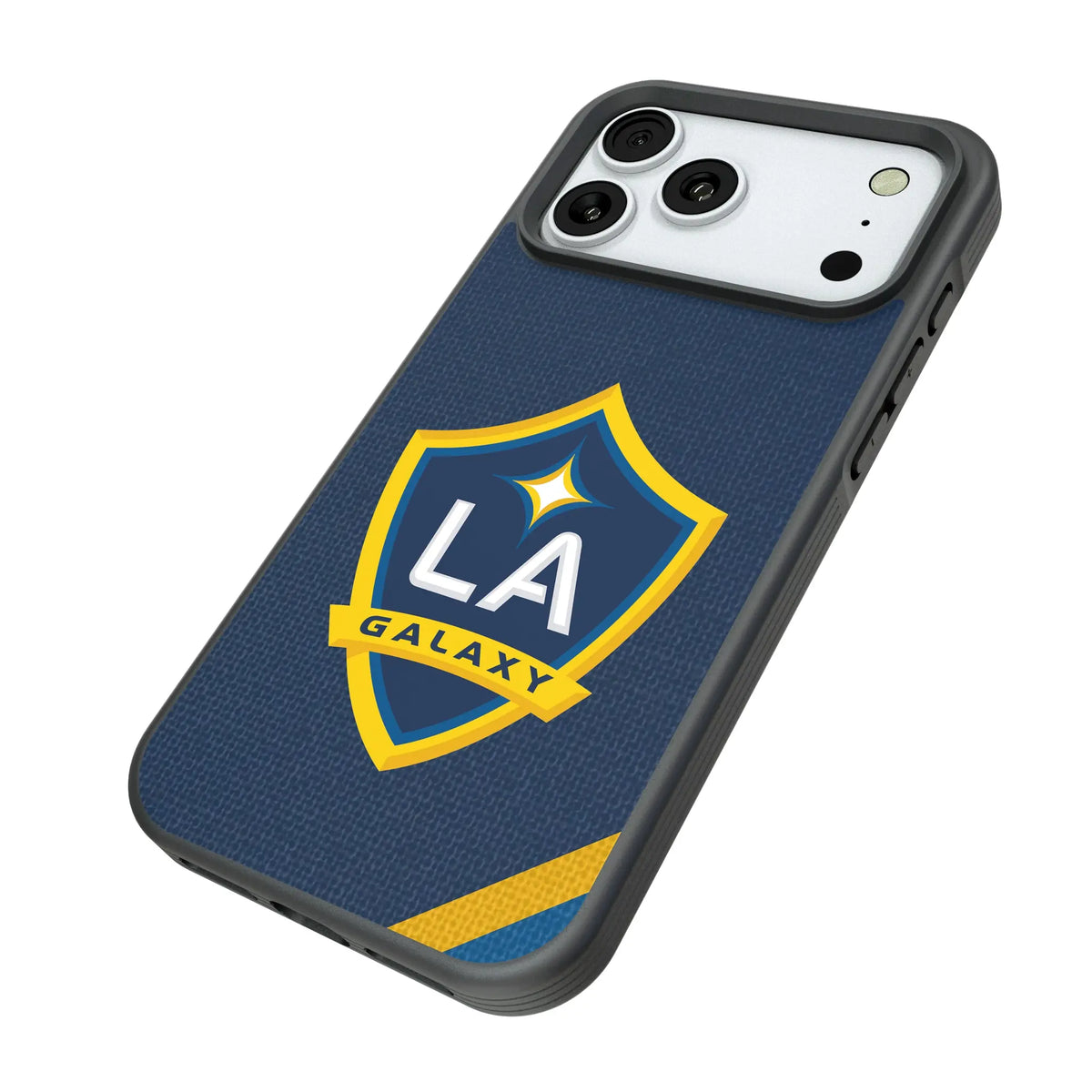 LA Galaxy Diagonal Stripe Bump Phone Case for Apple iPhone