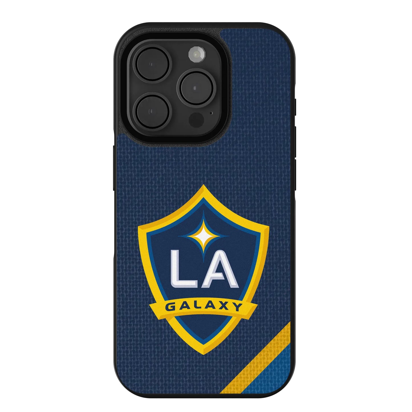 LA Galaxy Diagonal Stripe Bump Phone Case for Apple iPhone
