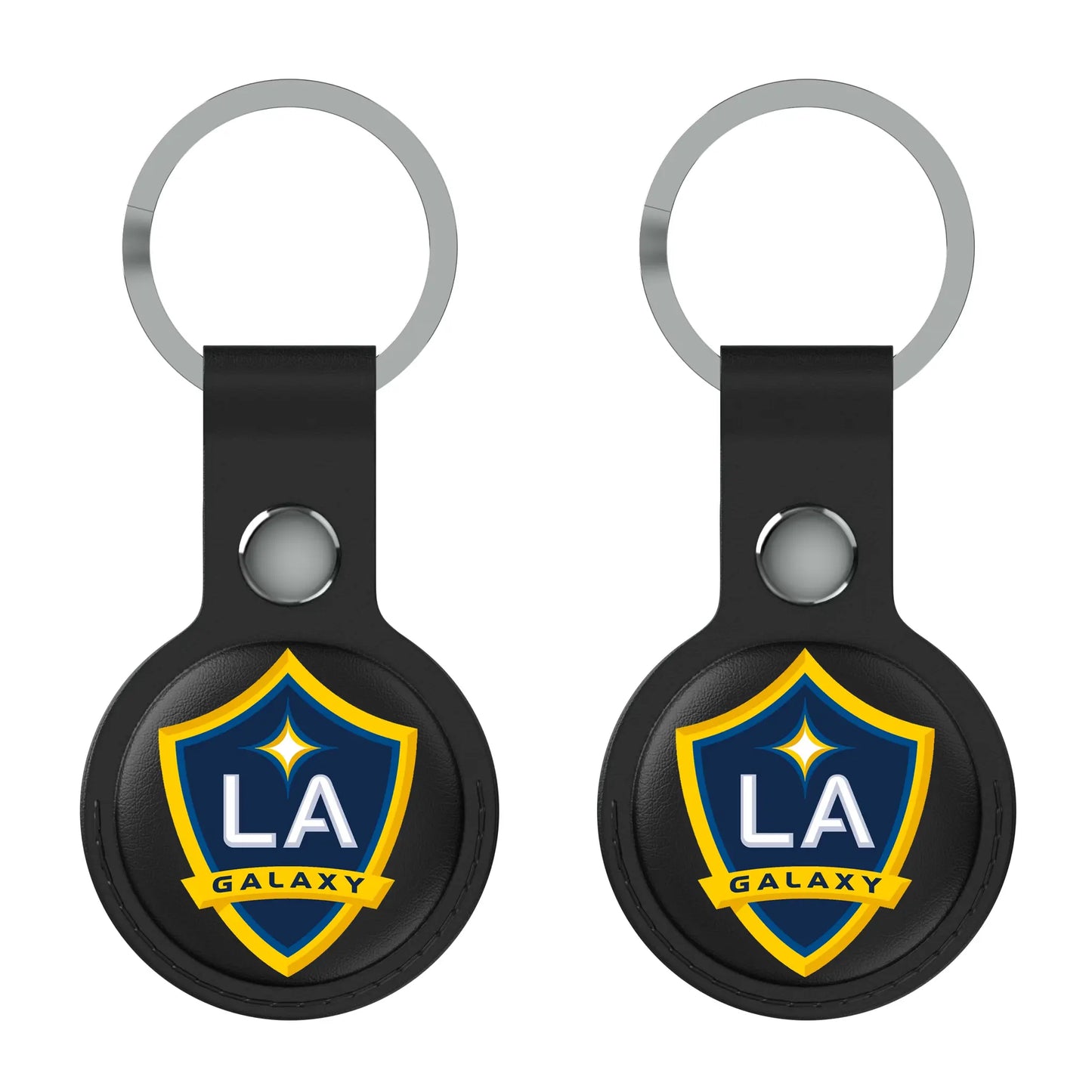 LA Galaxy Insignia Black Airtag Holder 2-Pack