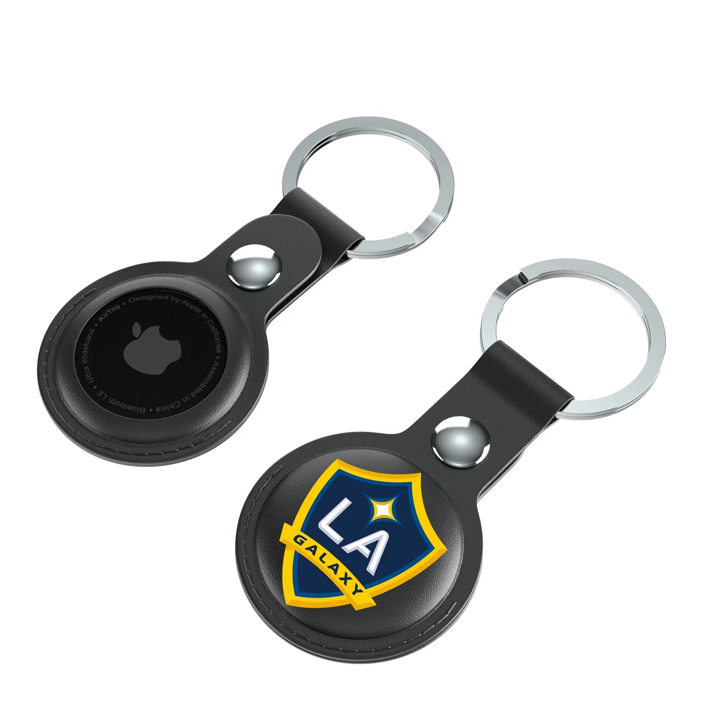 LA Galaxy Insignia Black Airtag Holder 2-Pack