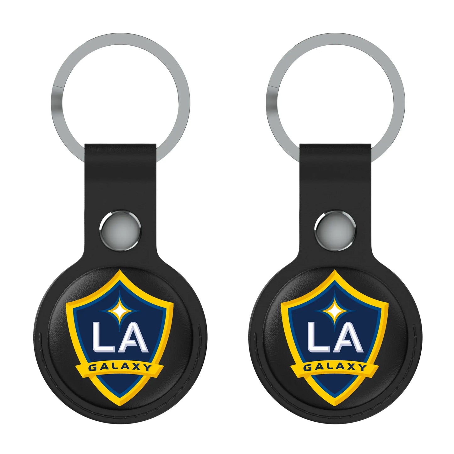LA Galaxy Insignia Black Airtag Holder 2-Pack