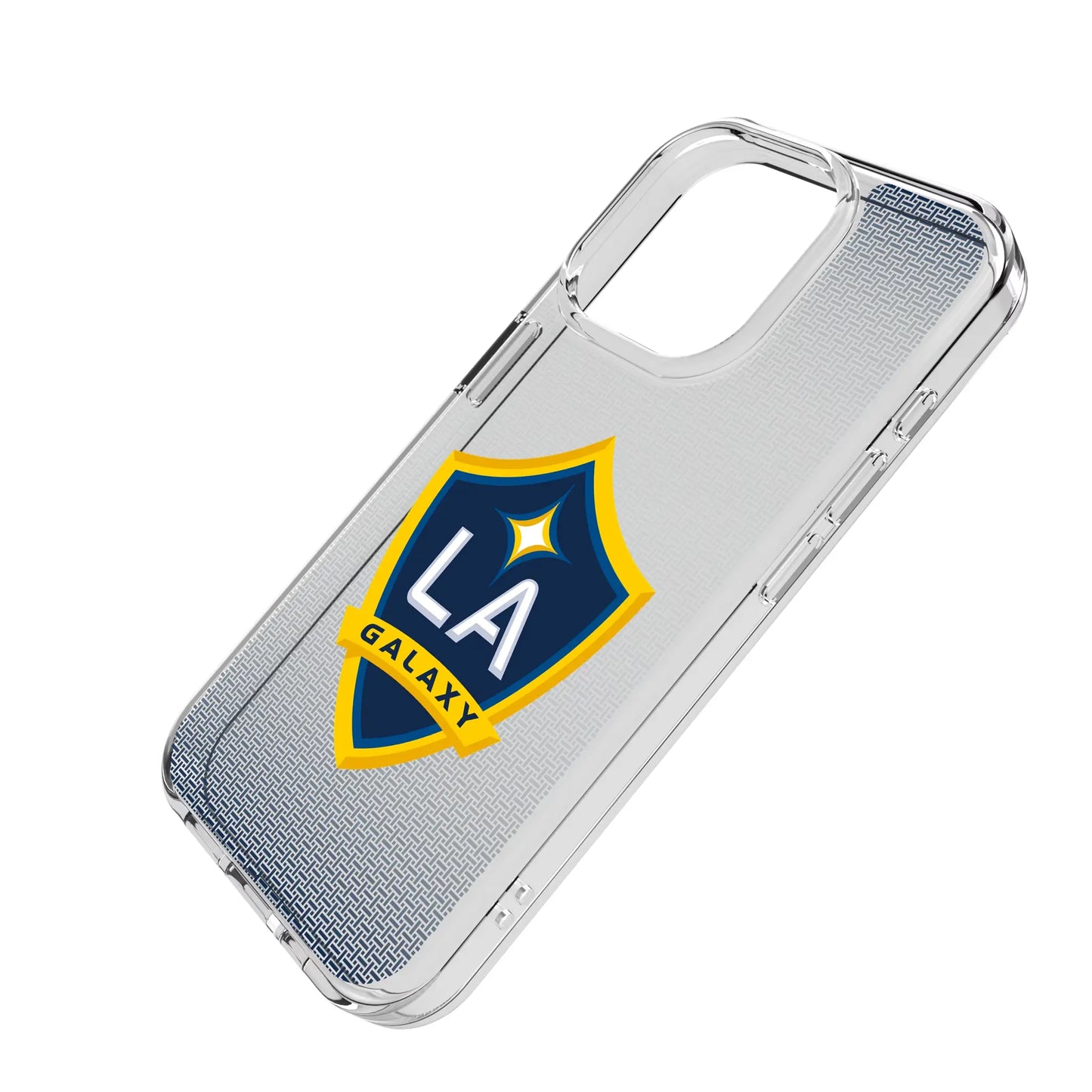 LA Galaxy Linen Clear Phone Case for Apple iPhone