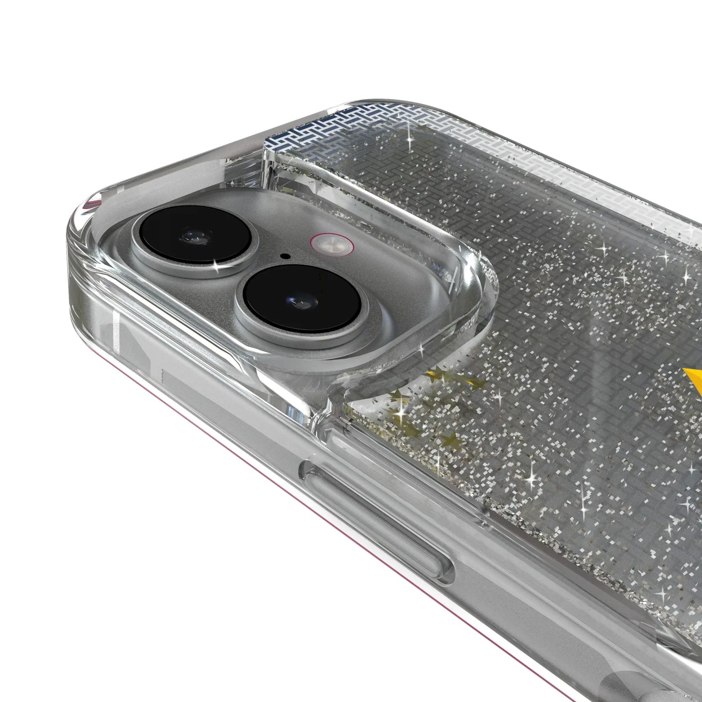 LA Galaxy Linen Glitter Phone Case for Apple iPhone