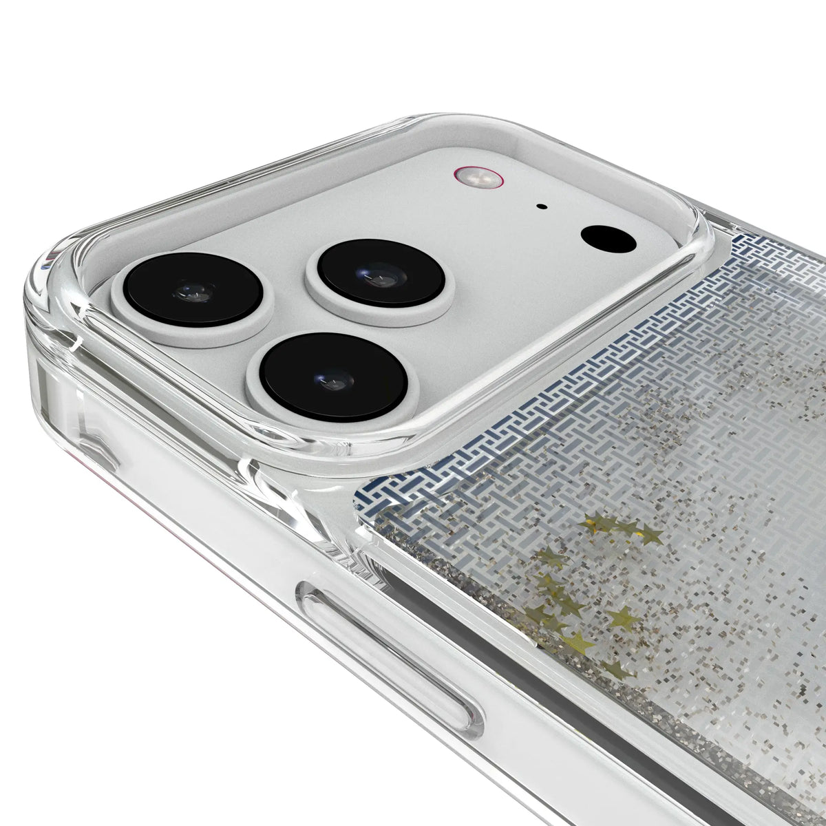 LA Galaxy Linen Glitter Phone Case for Apple iPhone