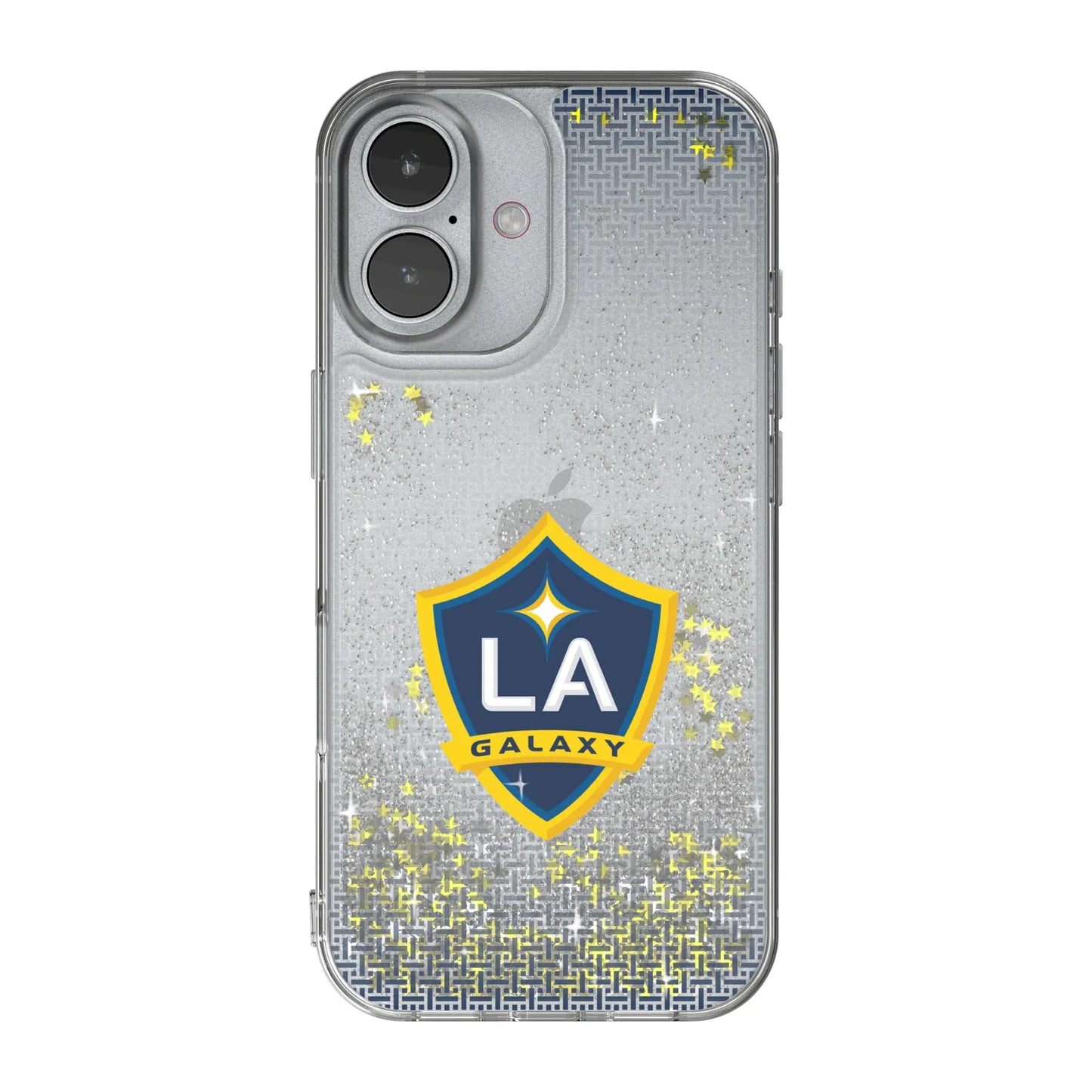 LA Galaxy Linen Glitter Phone Case for Apple iPhone