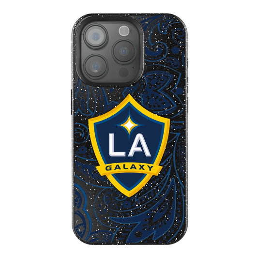 LA Galaxy Paisley Black Bling Phone Case for Apple iPhone