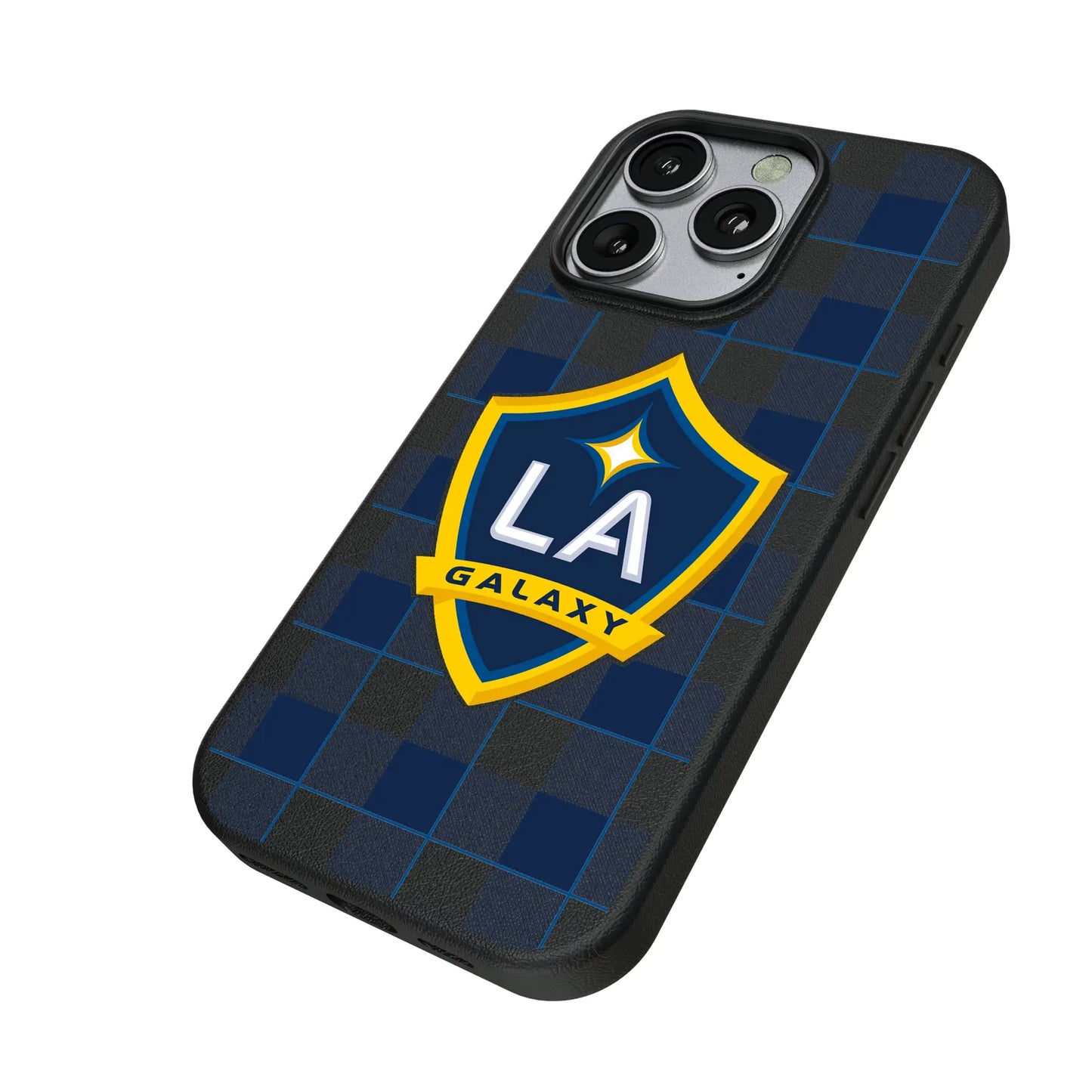 LA Galaxy Plaid MagSafe Compatible Phone Case for Apple iPhone