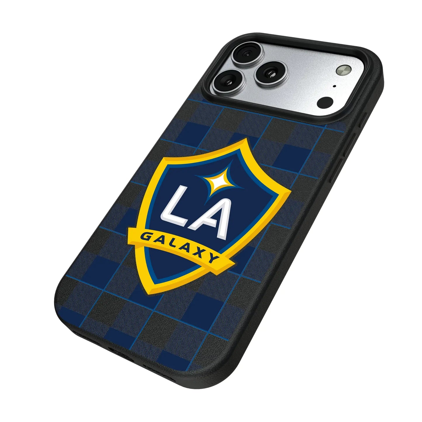 LA Galaxy Plaid MagSafe Compatible Phone Case for Apple iPhone
