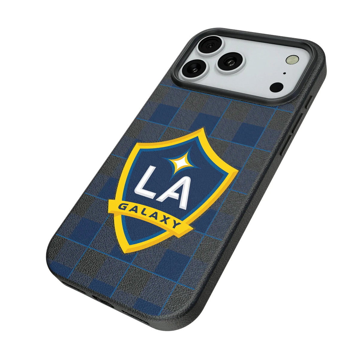 LA Galaxy Plaid MagSafe Compatible Phone Case for Apple iPhone
