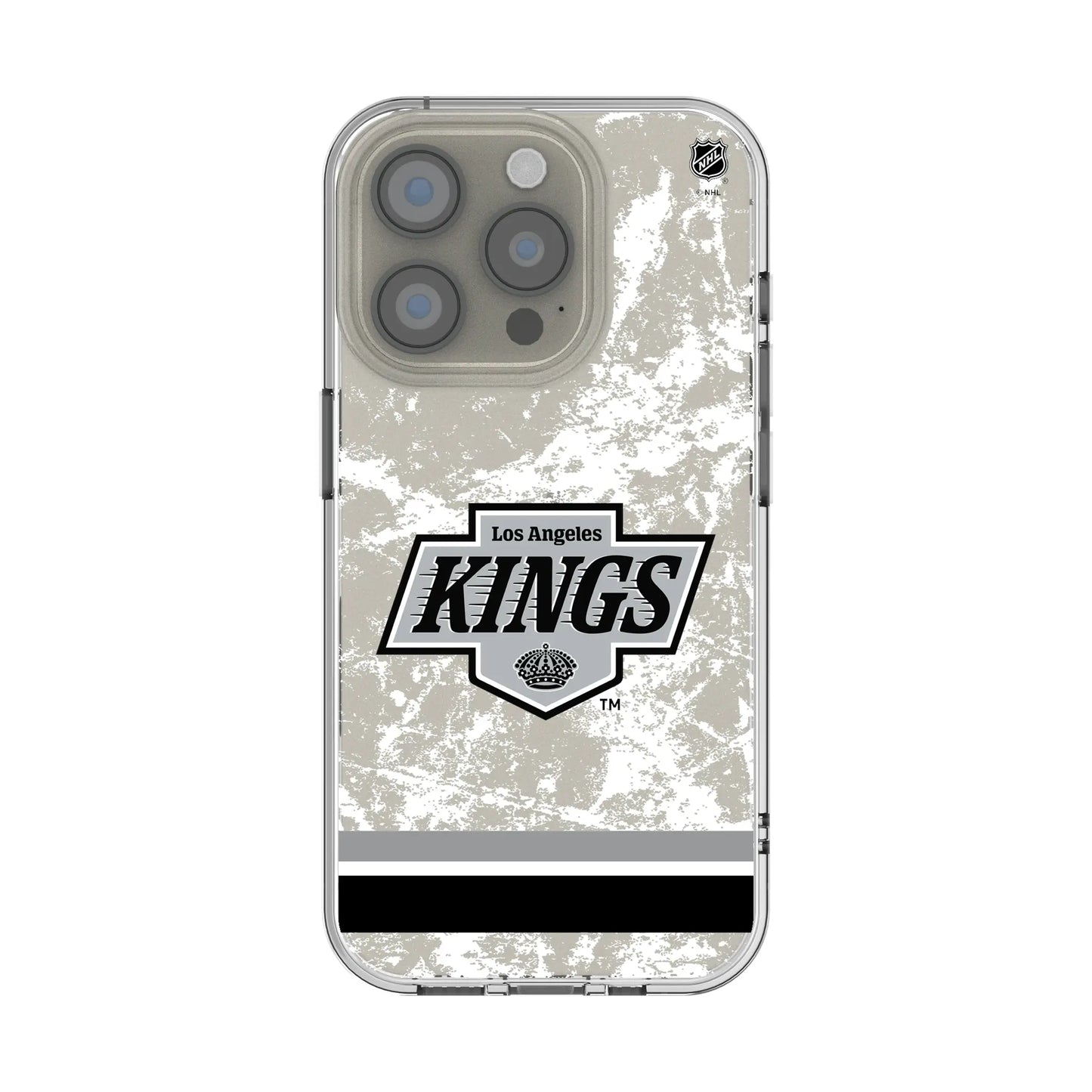 LA Kings Ice Stripe Clear Phone Case for Apple iPhone