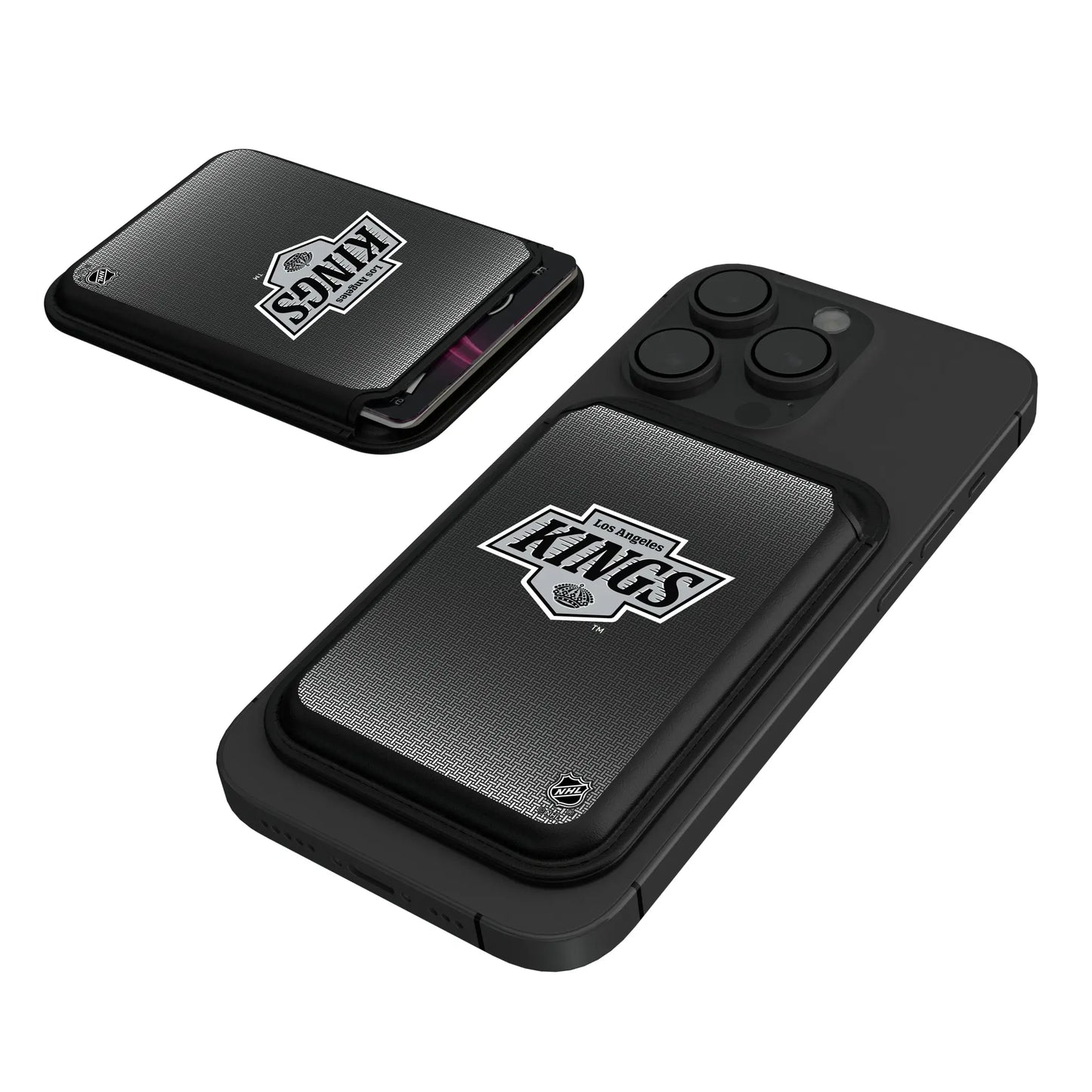 LA Kings Linen Black Magnetic Credit Card Wallet