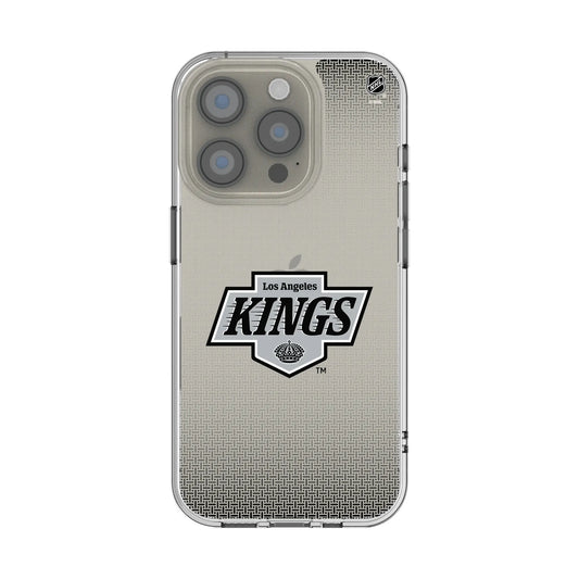 LA Kings Linen Clear Phone Case for Apple iPhone