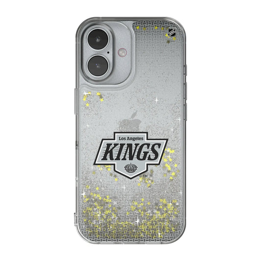 LA Kings Linen Glitter Phone Case for Apple iPhone