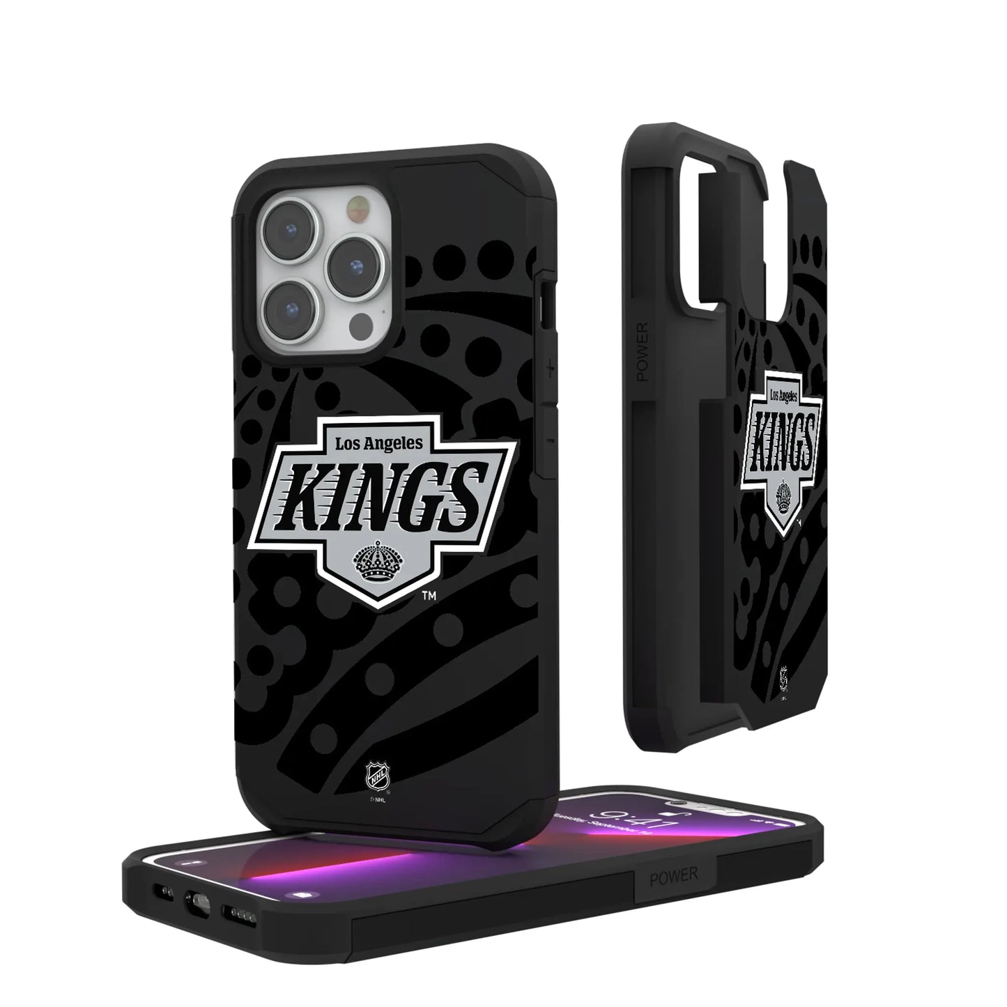 LA Kings Monocolor Tilt Rugged Phone Case for Apple iPhone