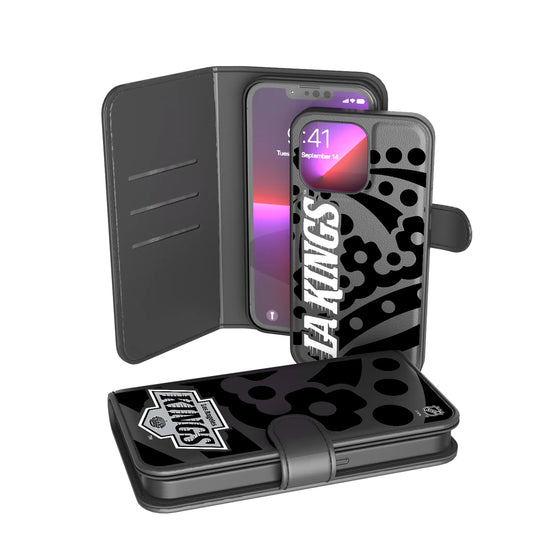LA Kings Monocolor Tilt Wallet Phone Case for Apple iPhone