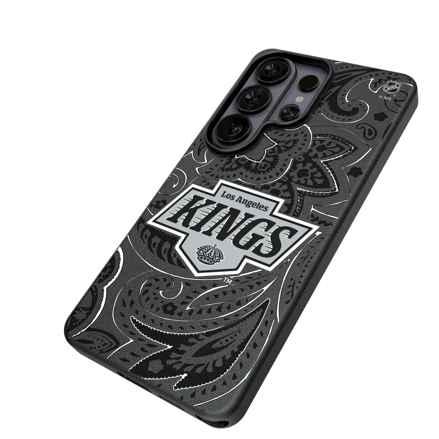 LA Kings Paisley MagSafe Compatible Phone Case for Samsung Galaxy