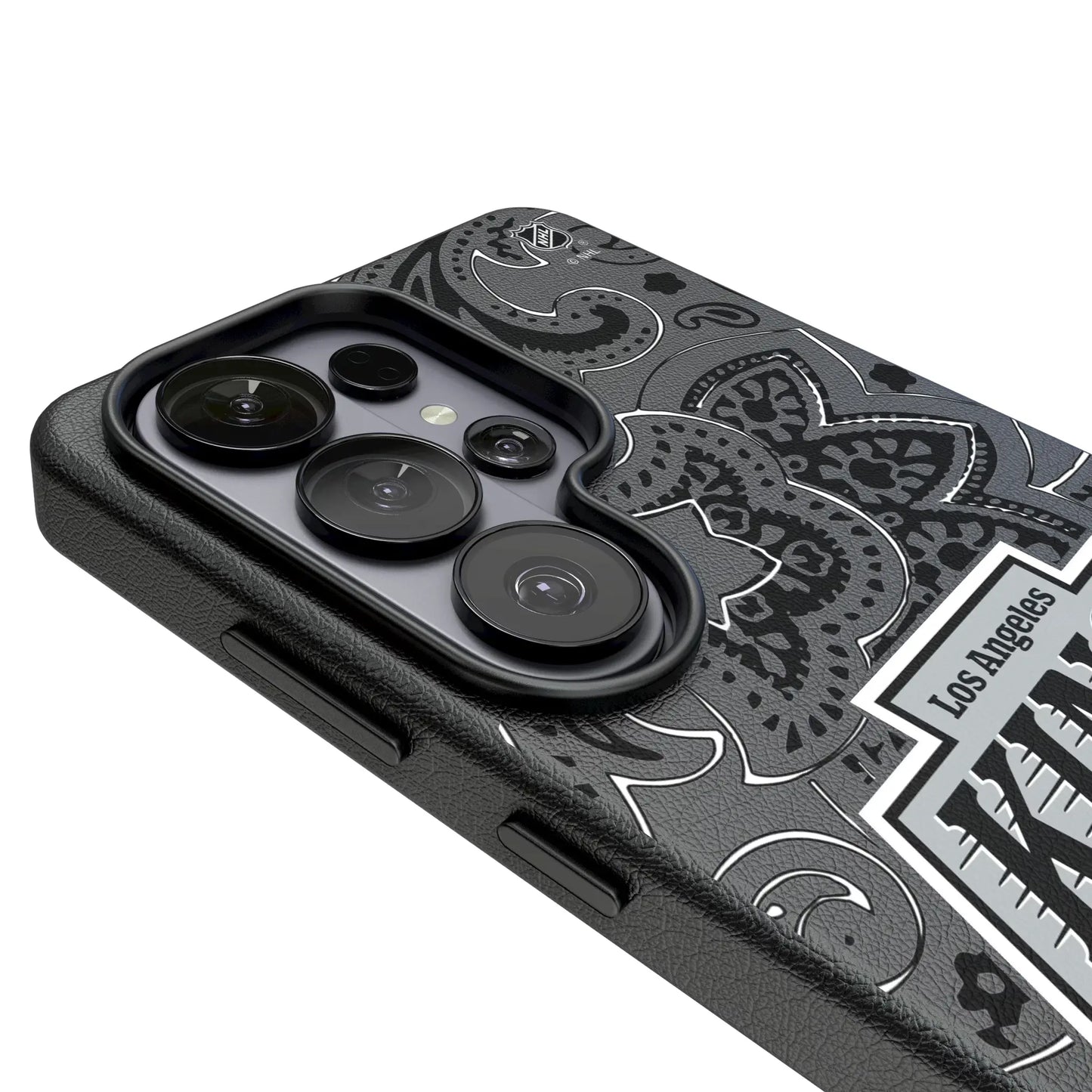 LA Kings Paisley MagSafe Compatible Phone Case for Samsung Galaxy