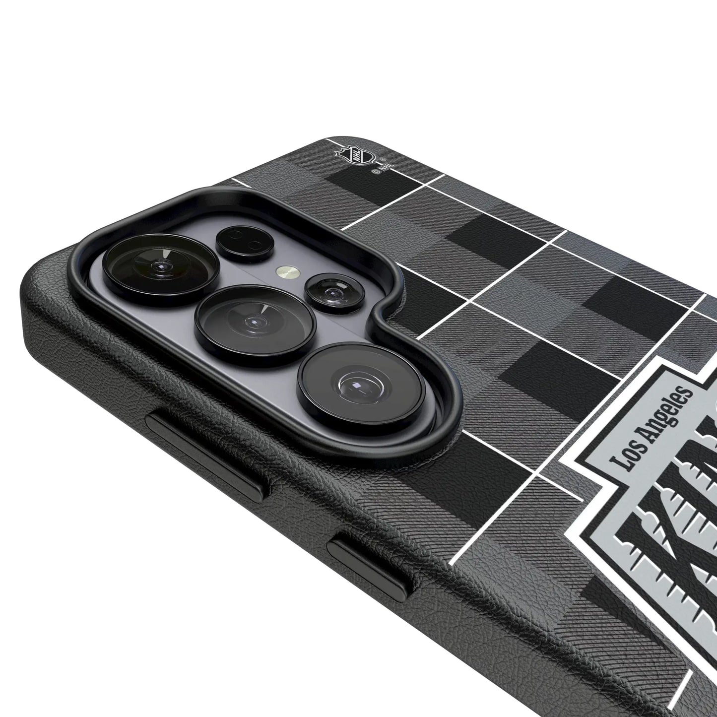 LA Kings Plaid MagSafe Compatible Phone Case for Samsung Galaxy
