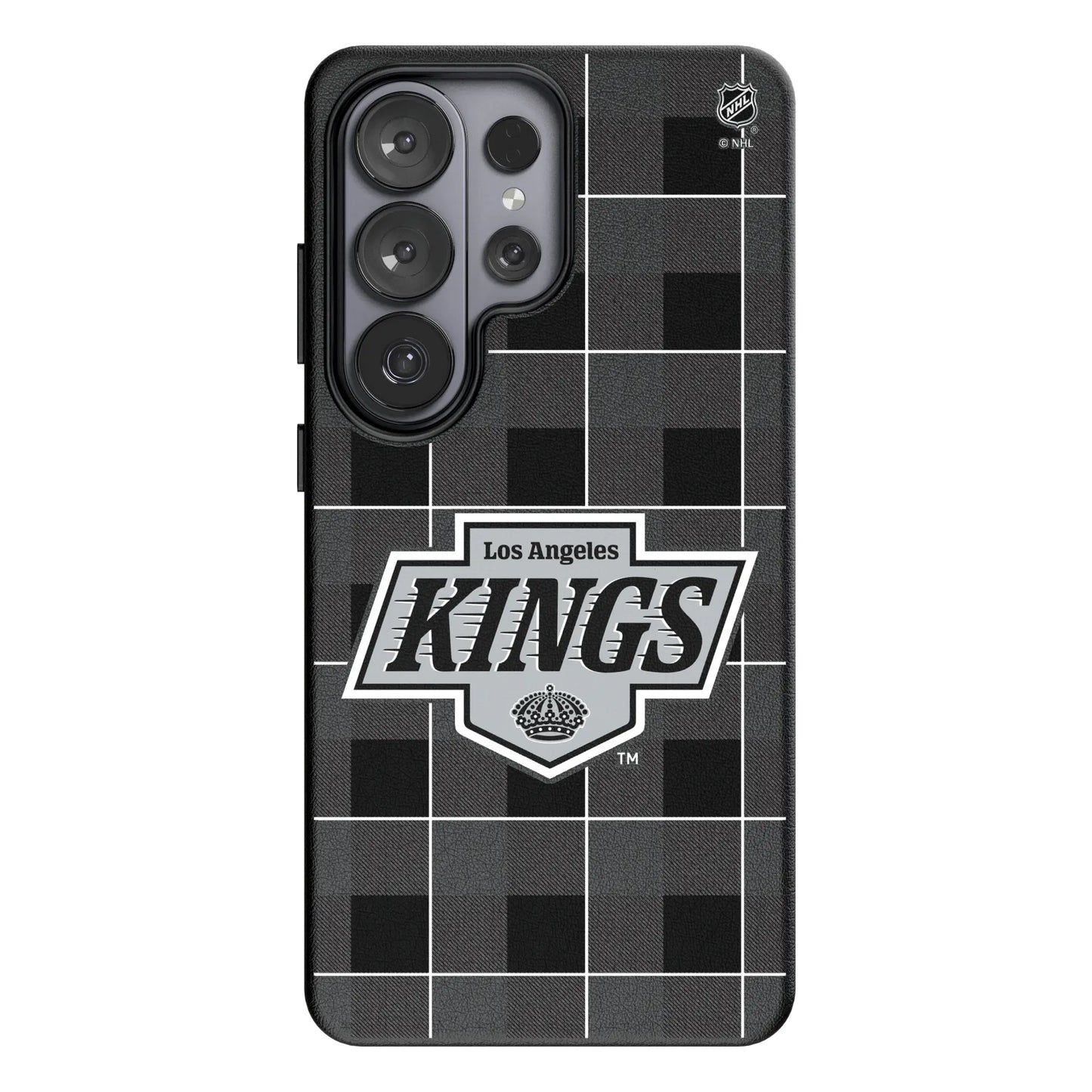 LA Kings Plaid MagSafe Compatible Phone Case for Samsung Galaxy