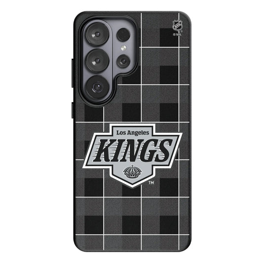 LA Kings Plaid MagSafe Compatible Phone Case for Samsung Galaxy