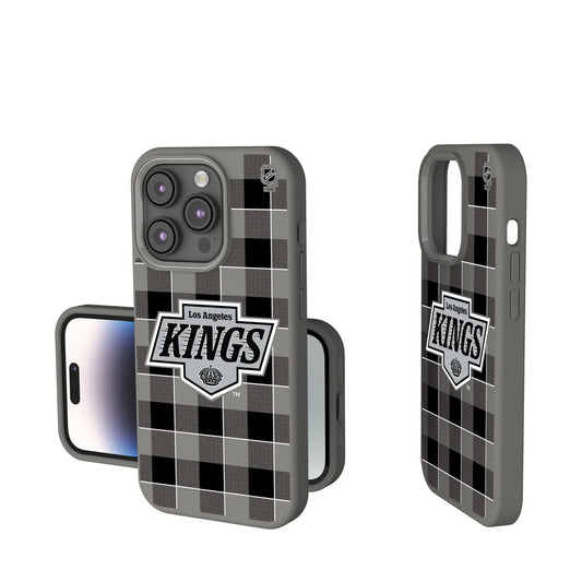 LA Kings Plaid Soft Touch Phone Case for Apple iPhone