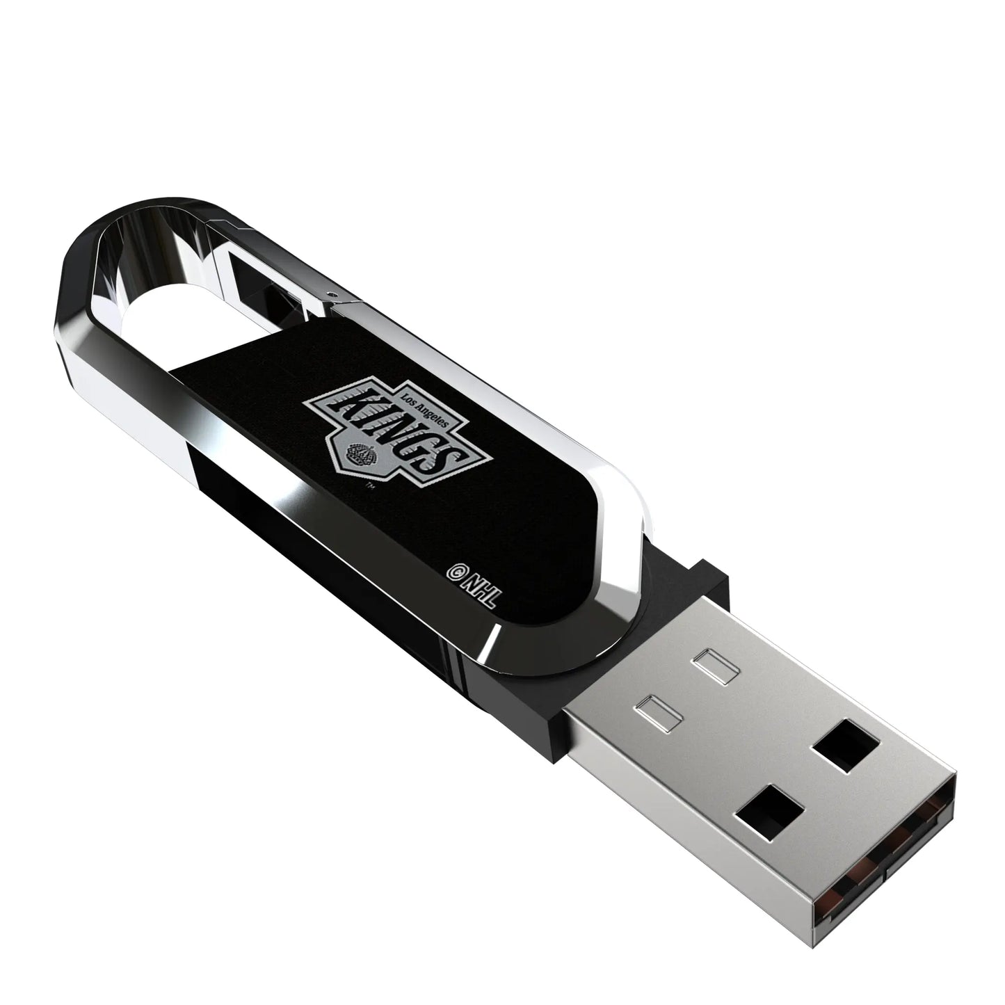 LA Kings Solid USB 64GB Clip Style Flash Drive