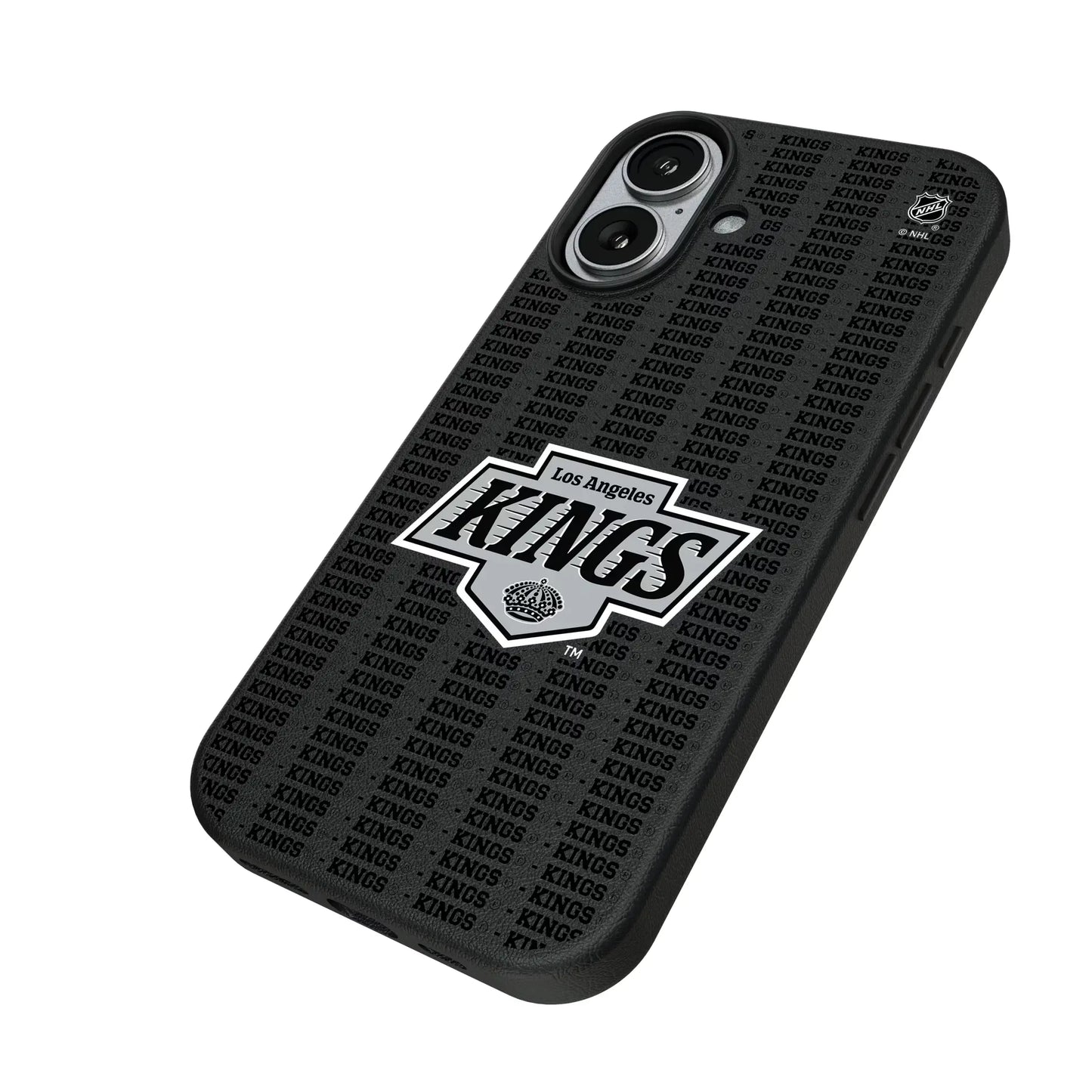 LA Kings Text Backdrop MagSafe Compatible Phone Case for Apple iPhone