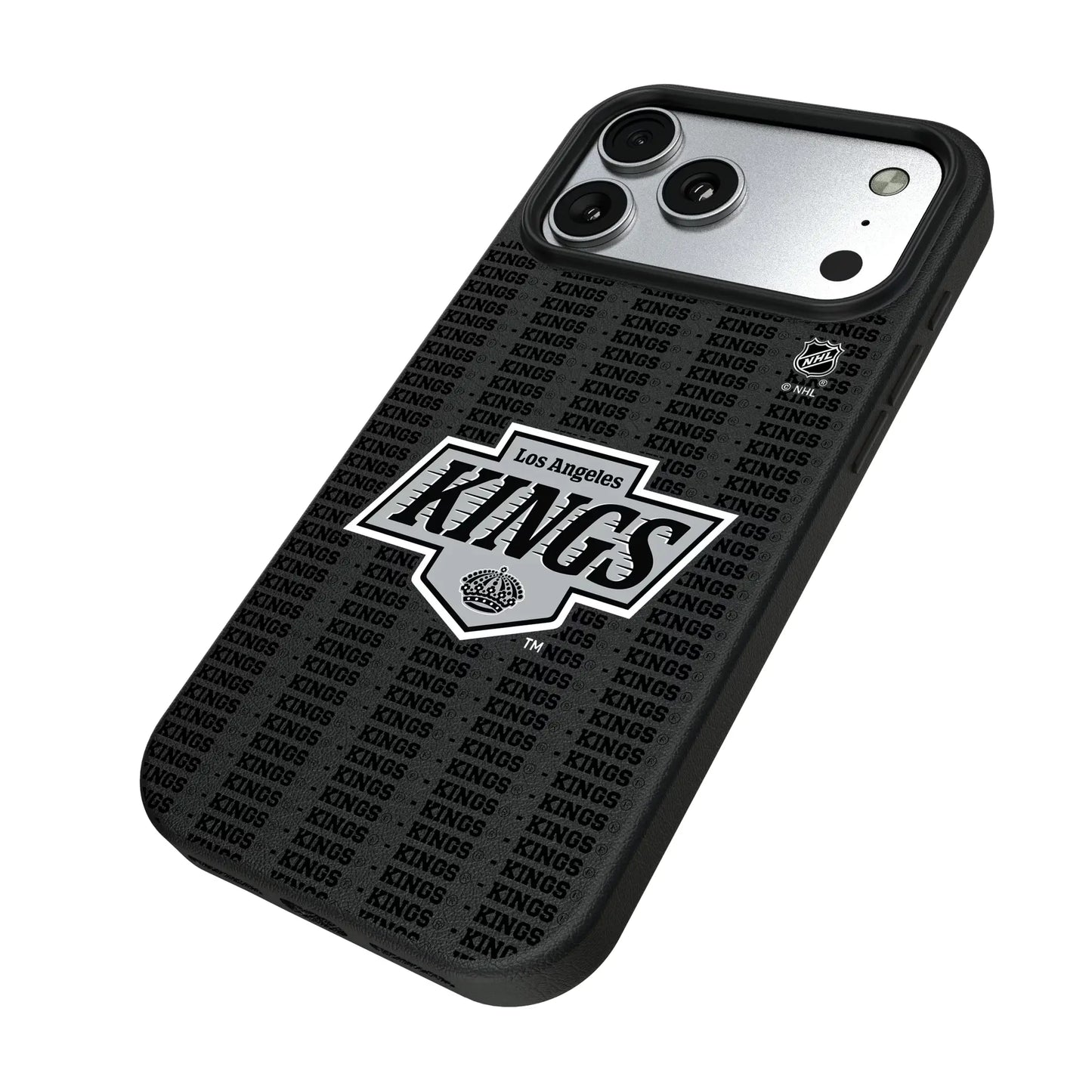 LA Kings Text Backdrop MagSafe Compatible Phone Case for Apple iPhone