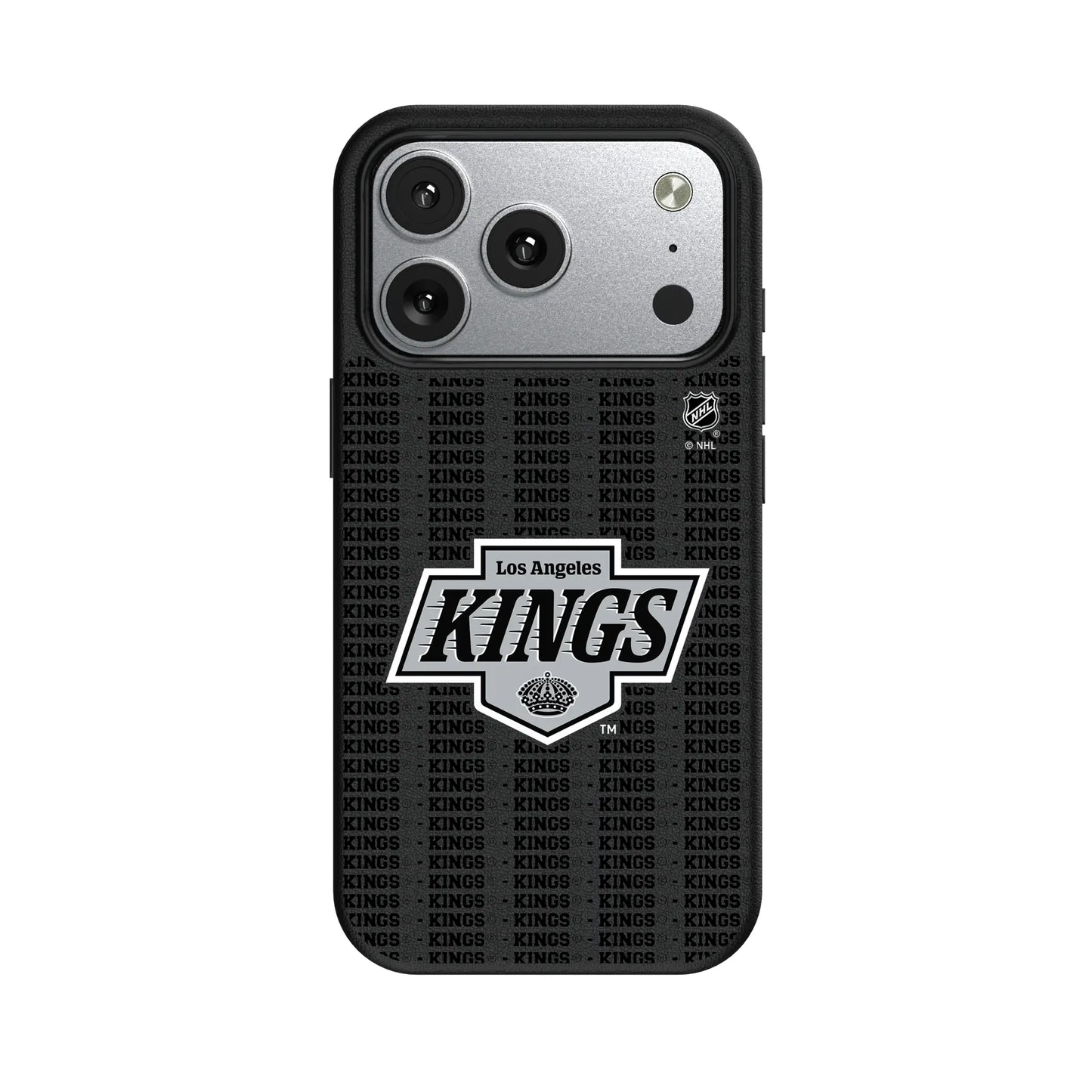 LA Kings Text Backdrop MagSafe Compatible Phone Case for Apple iPhone