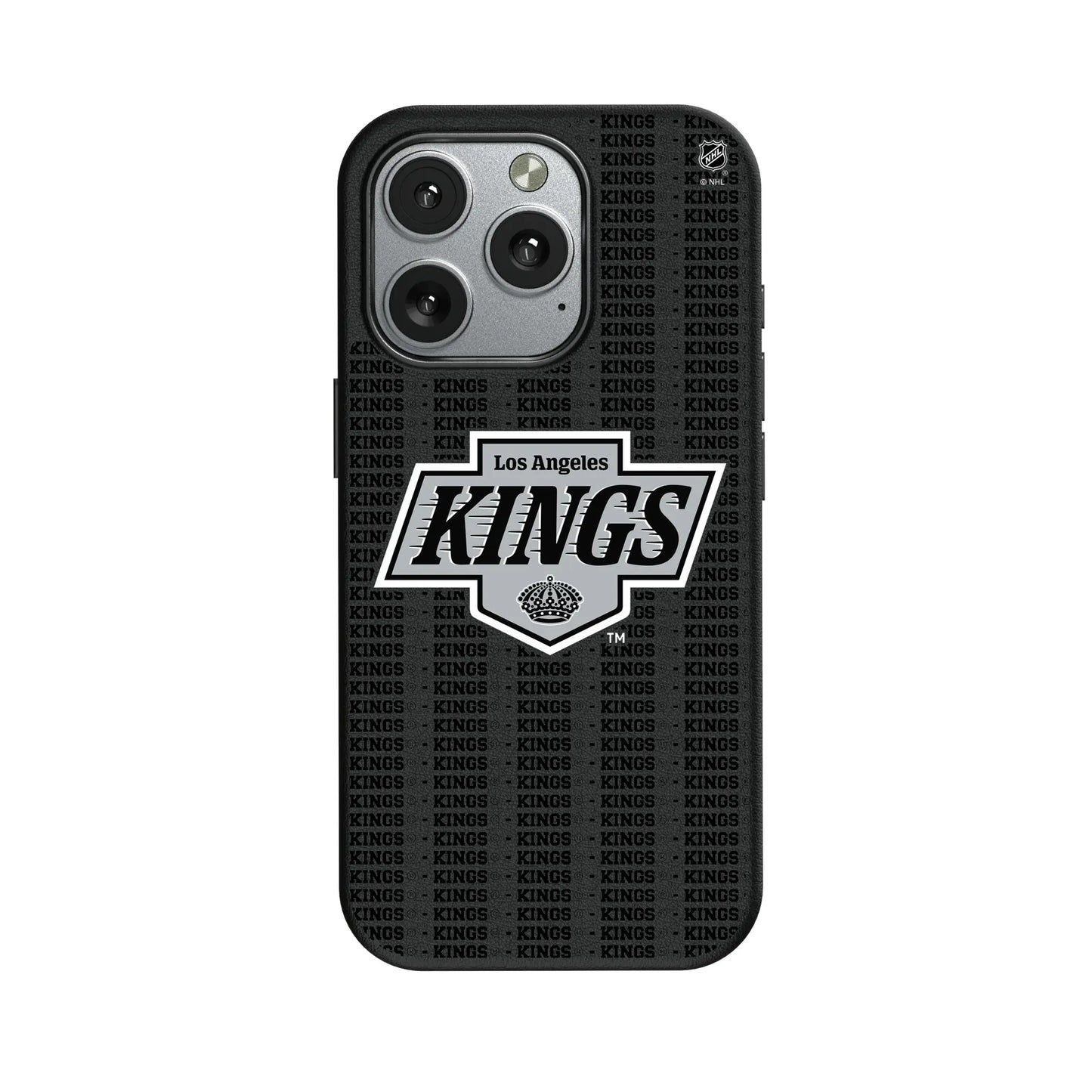 LA Kings Text Backdrop MagSafe Compatible Phone Case for Apple iPhone