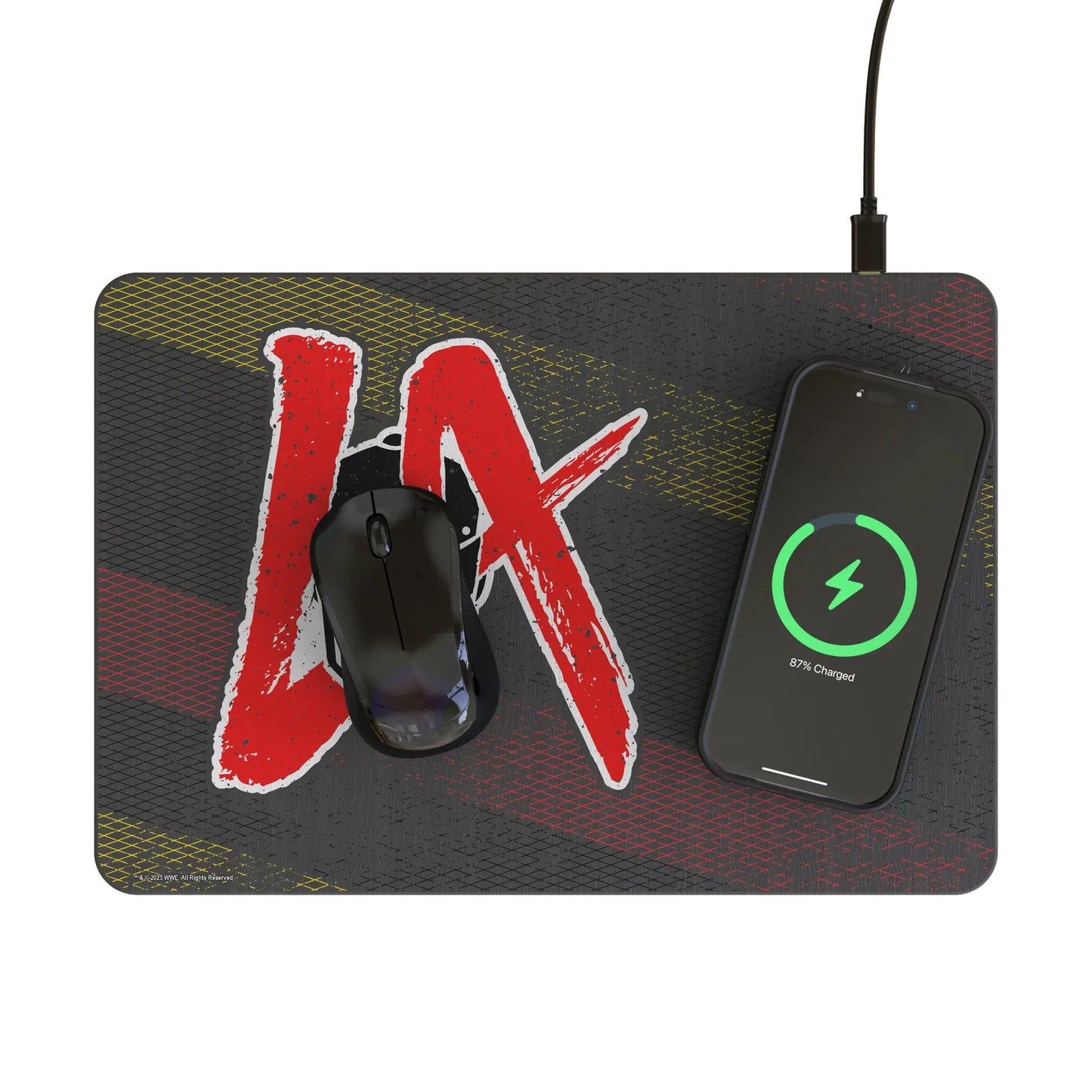 LA Knight Steel 15-Watt Wireless Charger and Mouse Pad