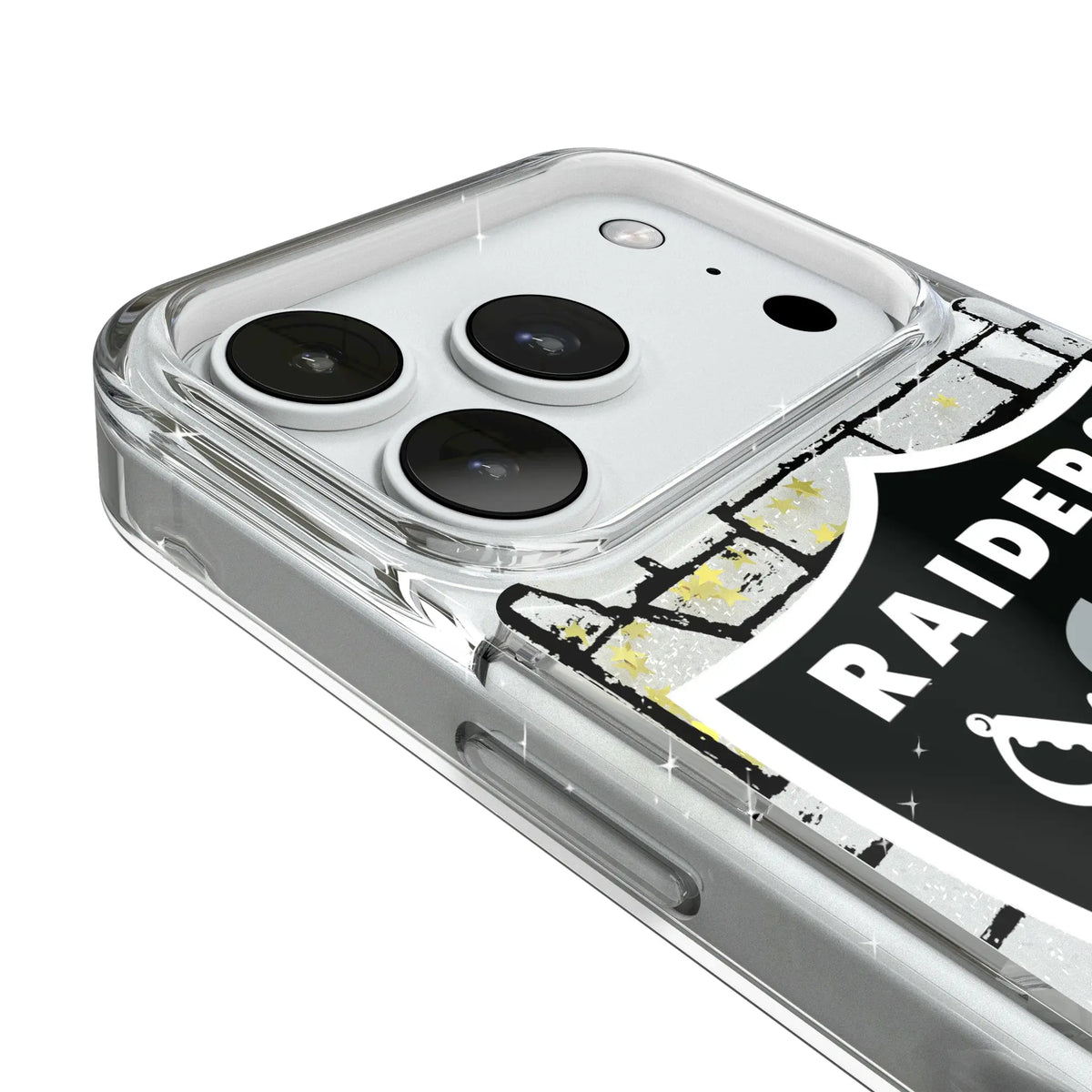 Las Vegas Raiders Brick Glitter Phone Case for Apple iPhone