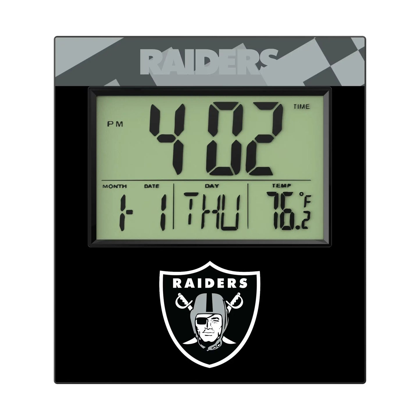 Las Vegas Raiders Color Block Wall Clock