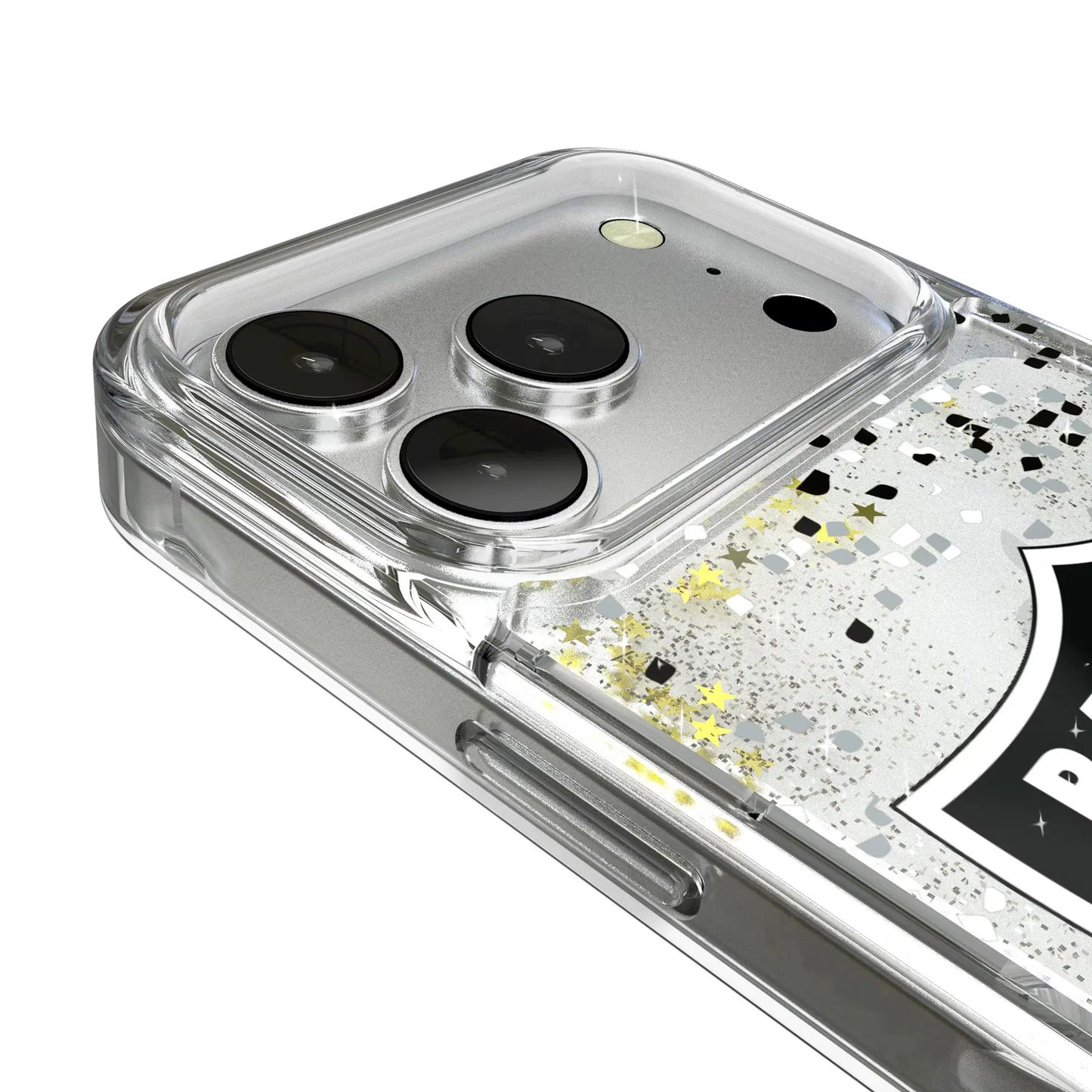 Las Vegas Raiders Confetti Glitter Phone Case for Apple iPhone