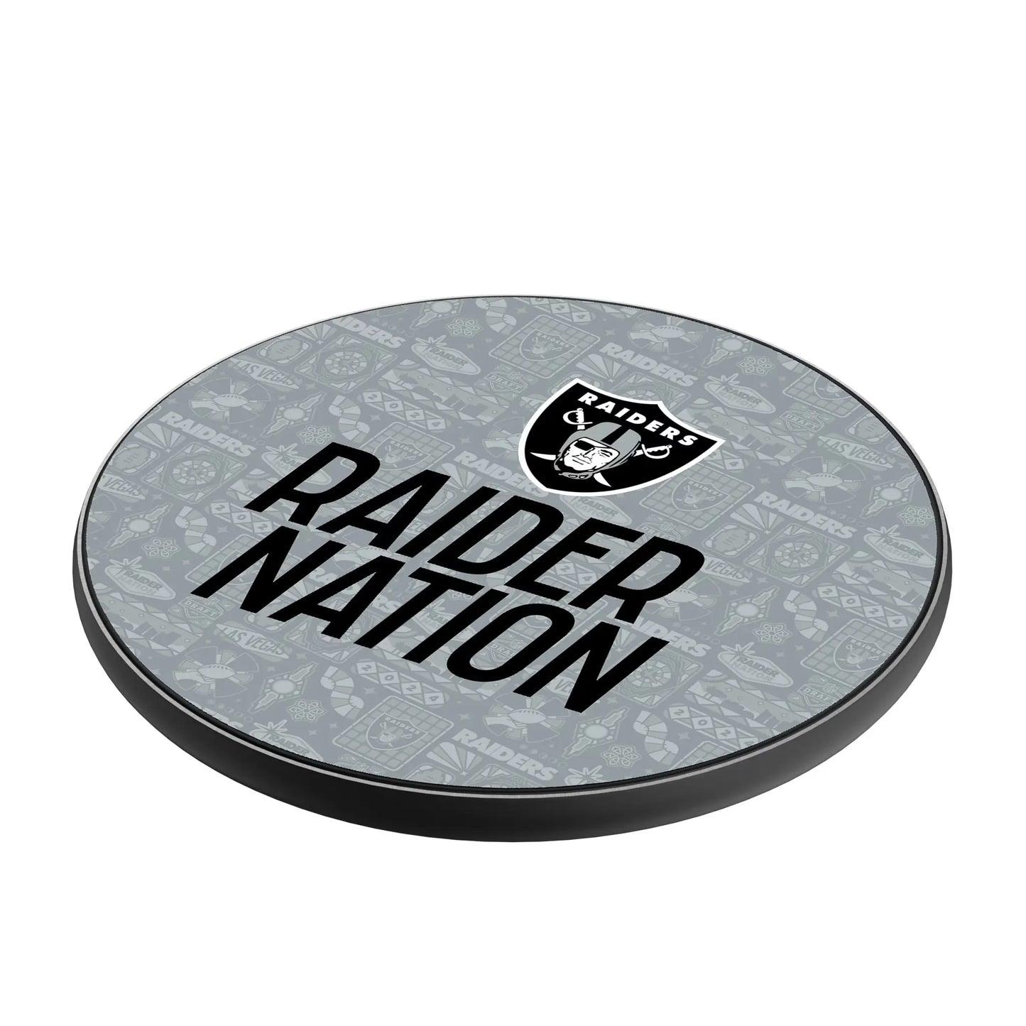Las Vegas Raiders Deco 15-Watt Wireless Charger