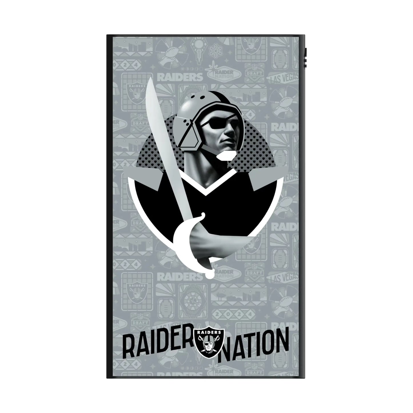 Las Vegas Raiders Deco 5000mAh Flat Powerbank