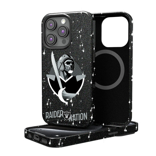 Las Vegas Raiders Deco Black Bling Phone Case for Apple iPhone