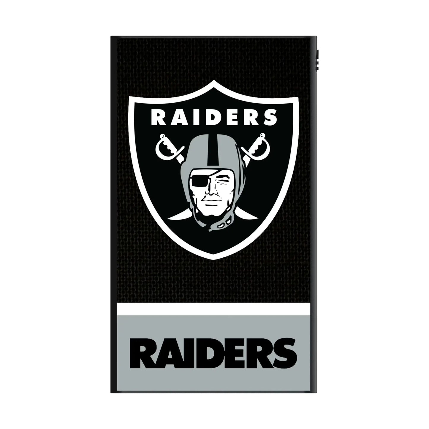 Las Vegas Raiders Endzone Solid 5000mAh Flat Powerbank