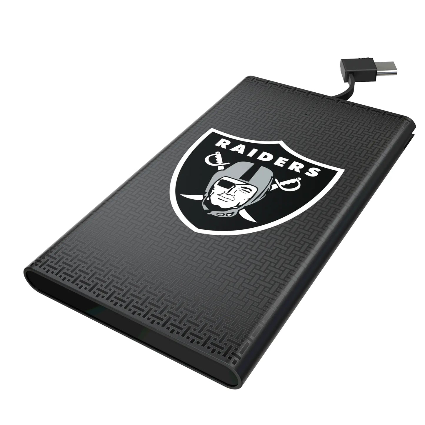 Las Vegas Raiders Linen 5000mAh Flat Powerbank