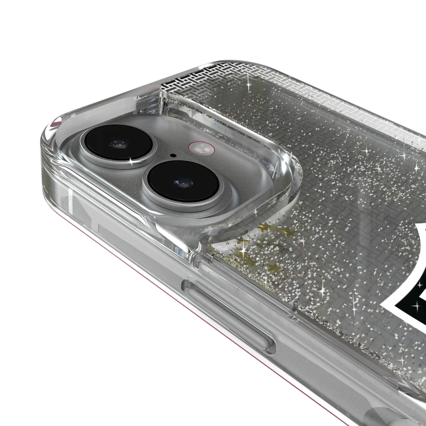 Las Vegas Raiders Linen Glitter Phone Case for Apple iPhone