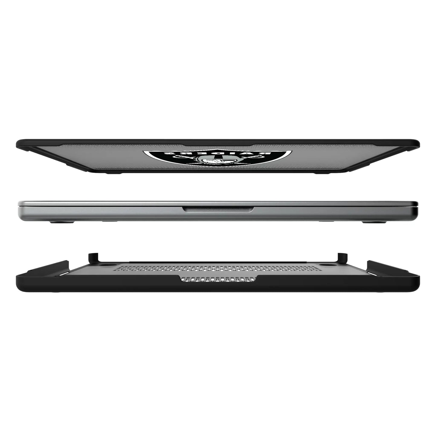 Las Vegas Raiders Linen Laptop Case for Apple MacBook