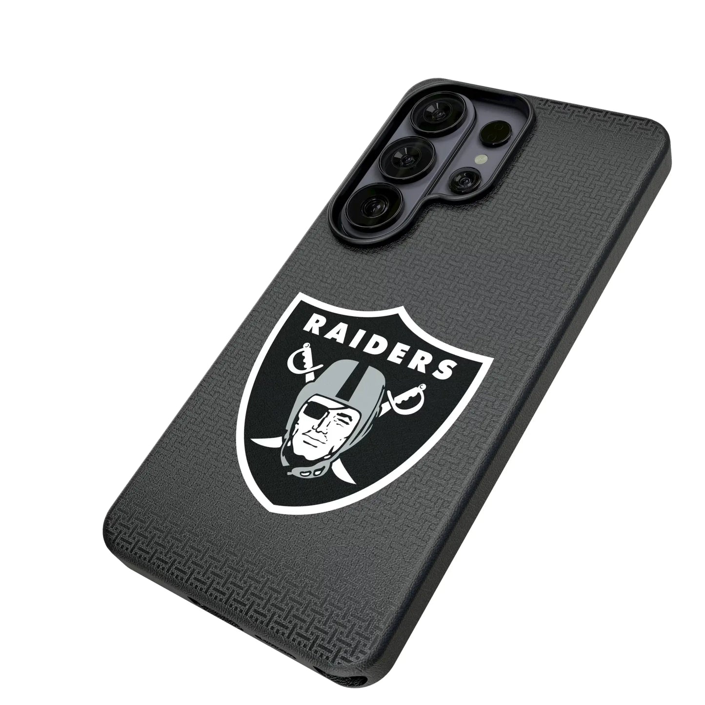 Las Vegas Raiders Linen MagSafe Compatible Phone Case for Samsung Galaxy
